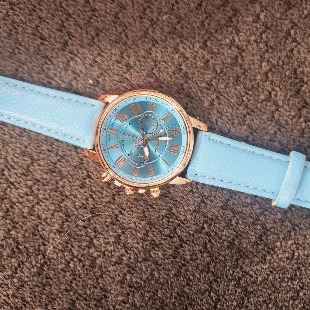 Baby Blue Wrist Watch *New, never used.